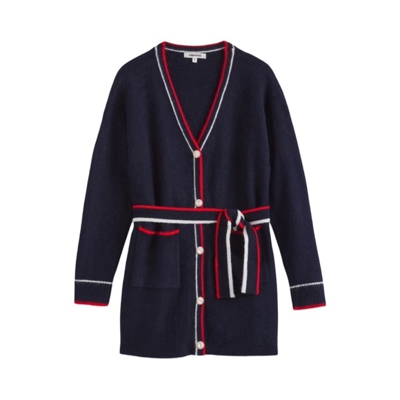 Vigoss Classic Button Down Cardigan Sweater With Pearl Gold Buttons NWT Size L - Picture 2 of 7